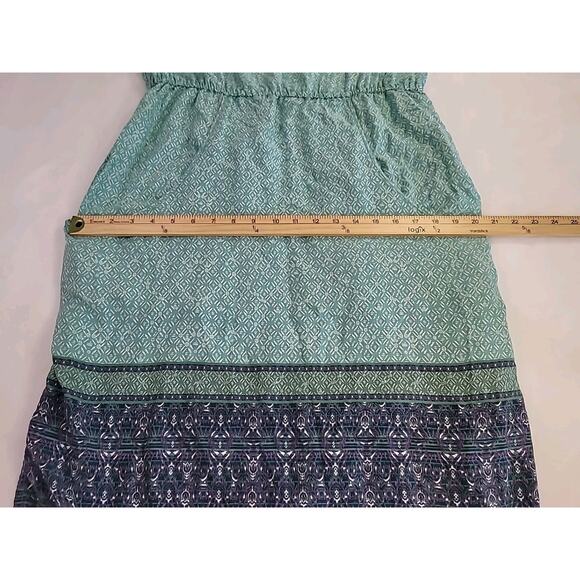 Patagonia Lost Wildflower Sunburst Crux Midi Dress L Green - Picture 8 of 12